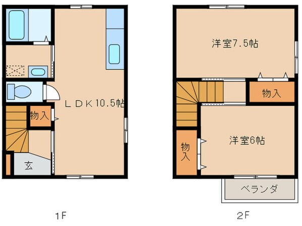 グロリアス千里Ｃの物件間取画像